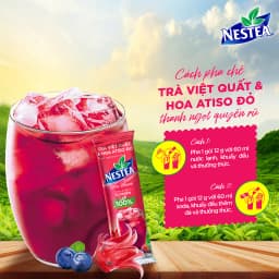 Thumbnail Combo 2 Hộp trà NESTEA - VỊ VIỆT QUẤT & ATISO ĐỎ (2*10 gói) 2