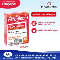 Thumbnail Combo 2 Hộp Viên Uống Bổ Máu Vitabiotics FEROGLOBIN B12 Cung Cấp Sắt Hỗ Trợ Tăng Khả Năng Tạo Máu Hộp 30 Viên 3