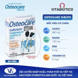 Thumbnail Combo 2 Hộp Viên Uống Chắc Khỏe Xương Vitabiotics OSTEOCARE Bổ Sung Canxi, Vitamin D Và Khoáng Chất Thiết Yếu 30 Viên 4