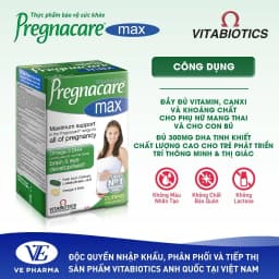 Thumbnail Combo 2 Hộp Viên Uống Cho Phụ Nữ Mang Thai & Cho Con Bú Vitabiotics PREGNACARE Max Bổ Sung Vitamin và Khoáng Chất 3