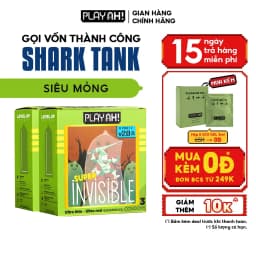 Thumbnail Combo 2 hộp/3 hộp Bao Cao Su PlayAh Super Invisible Siêu Mỏng Hộp 3 bao size 52mm, nhiều gel 1
