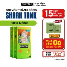Thumbnail Combo 2 hộp/3 hộp Bao Cao Su PLAYAH Super Invisible Siêu Mỏng Hộp 10 bao size 52mm 1