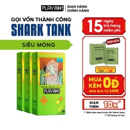 Thumbnail Combo 2 hộp/3 hộp Bao Cao Su PLAYAH Super Invisible Siêu Mỏng Hộp 10 bao size 52mm 2