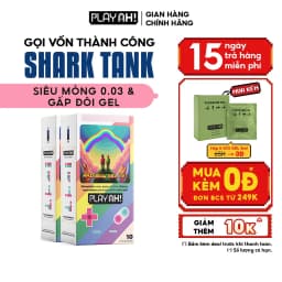 Thumbnail Combo 2 hộp/3 hộp Bao Cao Su PlayAh Rainbow Gel 003 Hộp 10 Size 52mm siêu mỏng, nhiều gel 1