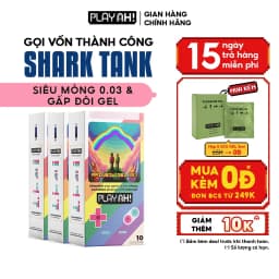 Thumbnail Combo 2 hộp/3 hộp Bao Cao Su PlayAh Rainbow Gel 003 Hộp 10 Size 52mm siêu mỏng, nhiều gel 2
