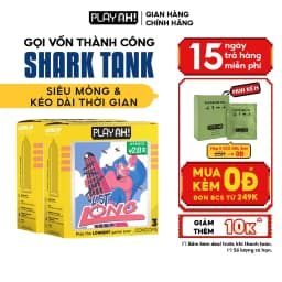 Thumbnail Combo 2 hộp/3 hộp Bao Cao Su PlayAh Last Long Siêu Mỏng Kéo Dài Thời Gian Hộp 3 bao size 52mm 1