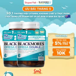 Thumbnail Combo 2 Lọ Viên Uống Dầu Cá Bổ Sung Omega Hỗ Trợ Cho Tim, Mắt và Da Blackmores Double Omega High Strength 90 Viên/Lọ 1