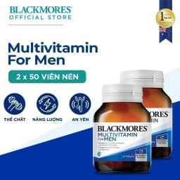 Thumbnail Combo 2 Lọ Vitamin Tổng Hợp Hỗ Trợ Sức Khỏe Nam Giới Blackmores Multivitamin For Men 50 Viên/Lọ 1