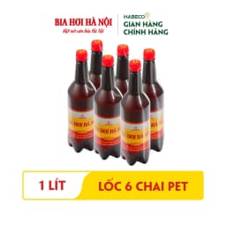 Thumbnail COMBO 2 Lốc 6 chai Bia Hơi Hà Nội - HABECO (1 lít/ chai) 3