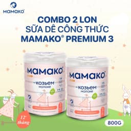 Thumbnail Combo 2 Lon Sữa Dê Công Thức MAMAKO Premium Số 3 - 800g 2