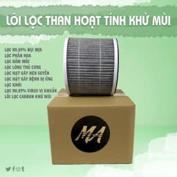 Thumbnail Combo 2 màng lọc không khí MAX AIR loại than hoạt tính Carbon khử mùi, lọc bụi mịn, lọc sạch lông chó mèo 3
