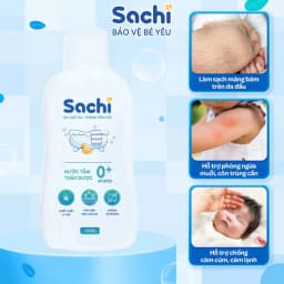 Thumbnail Combo 2 Nước Tắm Thảo Dược An Toàn Cho Bé SACHI - Chai 180ml 1