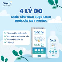 Thumbnail Combo 2 Nước Tắm Thảo Dược An Toàn Cho Bé SACHI - Chai 180ml 3