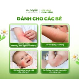 Thumbnail Combo 2 Nước Tắm Thảo Dược Dr Papie Giúp Giảm Mẩn Ngứa Và Rôm Sảy, Hỗ Trợ Làm Sạch, Mát Da Bé - Chai 500ml 4