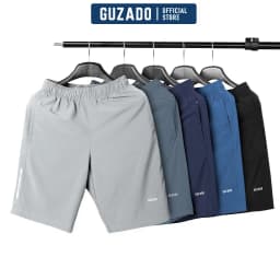 Thumbnail Combo 2 quần đùi nam thể thao Guzado Cạp Chun,Vải Gió Thoáng Mát Vận Động Thoải Mái CB2GSR01 1