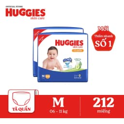 Thumbnail Combo 2 Tã quần Huggies Skincare Mega Jumbo M106/L96+8/XL84+4/XXL76+4 1
