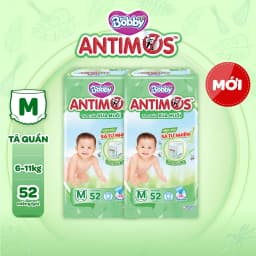 Thumbnail Combo 2 tã Quần Xua Muỗi Bobby Antimos – Hàng rào Sả tự nhiên Bye Muỗi 8H - M52/L50+2/XL48+4/XXL46+6 2