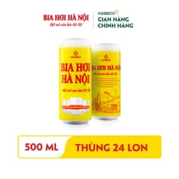 Thumbnail COMBO 2 Thùng 24 lon Bia Hơi Hà Nội – HABECO (500ml/lon) 1