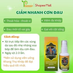 Thumbnail Combo 2 Xịt Xoa Bóp KHANG THỌ Chính Hãng 30ml, Hỗ Trợ Giảm Nhanh Cơn Đau Xương Khớp 1