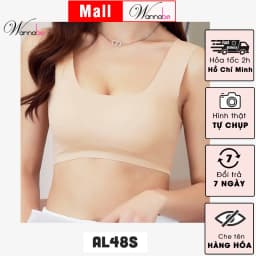 Thumbnail Combo 3 áo ngực WANNABE áo chíp không gọng chất su kiểu ba lỗ không gọng có mút không hằn cứng AL48S 2
