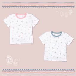 Thumbnail Combo 3 Áo Tay Cộc Nút Vai MIOMIO Vải Cotton Cho Bé Trai,Gái, Họa tiết Thỏ,Sọc,MèoMây (Từ 0-24 Tháng)Thoáng Mát Dễ Chịu 2