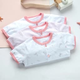 Thumbnail Combo 3 Áo Tay Cộc Sơ Sinh MIOMIO Vải Cotton Cho Bé Trai, Bé Gái (Từ 0 - 24 Tháng) Thiết Kế Mùa Hè | Thoáng Mát Dễ Chịu 1