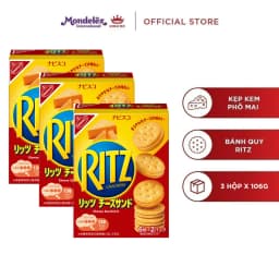Thumbnail - Combo 3 Bánh Quy Ritz Kẹp Kem Phô Mai X 106G (Hàng Xuất Khẩu Thị Trường Nhật Bản) 1