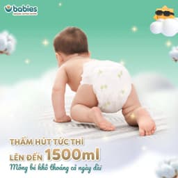 Thumbnail Combo 3 Bịch Tã Bỉm Babies Organic Mỏng Thoáng, Siêu Thấm Hút, Size NB/S/M - Thương Hiệu Việt 4