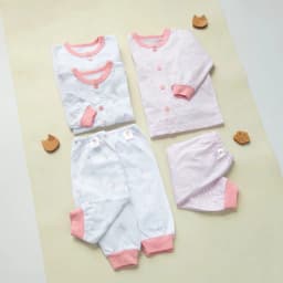 Thumbnail Combo 3 Bộ Quần Áo Dài Sơ Sinh MIOMIO Cho Bé Trai, Bé Gái (Từ 0 - 24 Tháng), Vải Cotton 4