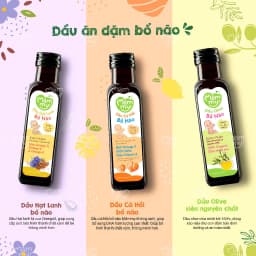 Thumbnail Combo 3 dầu ăn dặm bổ não Mămmy, dầu cá hồi, hạt lanh, Olive bổ sung DHA, Omega-3 cho bé từ 6 tháng, chai 100ml 2
