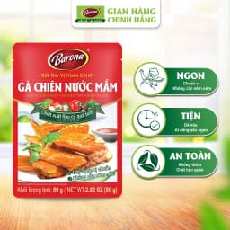 Thumbnail Combo 3 Gói Gia Vị Gà Chiên Nước Mắm Barona 80g ướp ngon chuẩn vị không cần nêm nếm 2