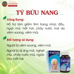 Thumbnail Combo 3 Hộp 60 viên Tỷ Bửu Nang VĨNH QUANG - Viêm xoang, Viêm mũi dị ứng, Nghẹt mũi, Chảy nước mũi 3