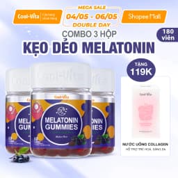 Thumbnail Combo 3 Hộp Kẹo Dẻo Melatonin Hỗ Trợ Giấc Ngủ Ngon Coolvita - (Tặng 1 Hộp Nước uống Bổ Sung Collagen) 1