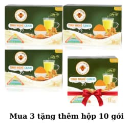 Thumbnail Combo 3 hộp lớn +1 hộp (10 gói) Tinh nghệ canxi Honimore 288g - tốt cho xương, làm đẹp da, tốt cho dạ dày 2