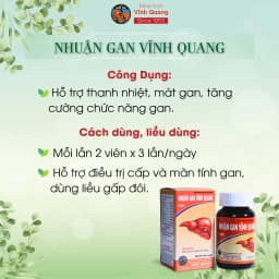 Thumbnail Combo 3 Hộp Nhuận Gan VĨNH QUANG Hỗ trợ thanh nhiệt, tăng cường chức năng gan, gan nhiễm mỡ, 60 viên 2