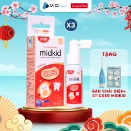 Thumbnail Combo 3 hộp xịt chống sâu răng MIDKID cho bé từ 1 tuổi giúp làm sạch và bảo vệ men răng vị táo 20ml 2