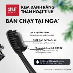 Thumbnail Combo 3 Kem Đánh Răng Than Hoạt Tính SPLAT Blackwood Làm Trắng Răng, Thơm Miệng 75ml 2