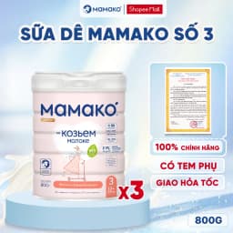 Thumbnail COMBO 3 LON Sữa Dê Công Thức MAMAKO Premium Số 3 - 800g 3