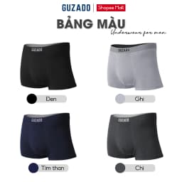 Thumbnail Combo 3 Quần Lót Boxer Nam Guzado Cotton Compact Dáng Trunk Co Giãn Thoáng Khí Vượt Trội CB3GBX 2