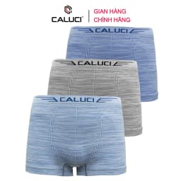 Thumbnail Combo 3 quần lót nam Boxer CALUCI CBX12, sịp đùi sệt liền, mềm mịn, thân thiện với làn da 1