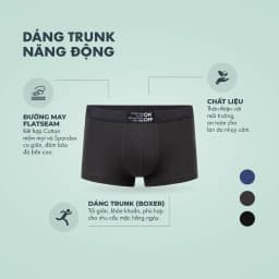 Thumbnail Combo 3 quần lót nam ONOFF cotton USA thoáng mát, kháng khuẩn dáng boxer - 18UO23A055 3