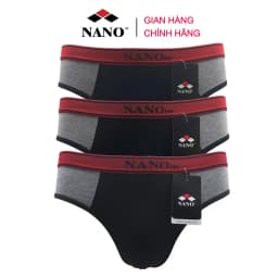 Thumbnail Combo 3 quần lót nam tam giác thời trang NANO NA02, vải Cotton mềm mại, thoáng mát 1