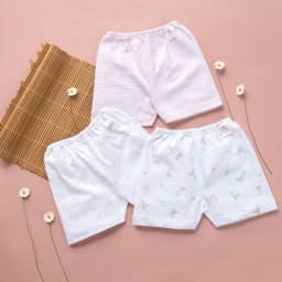 Thumbnail Combo 3 Quần Ngắn Sơ Sinh MIOMIO Cho Bé Trai, Bé Gái (Từ 0 - 24 Tháng), Vải Cotton 2