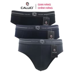 Thumbnail Combo 3 quần sịp tam giác CALUCI CBF1801, vải Cotton mềm mại, xốp nhẹ, thoáng mát 2