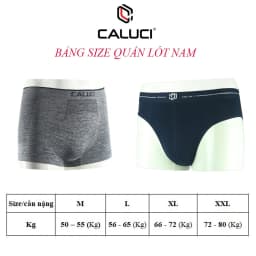 Thumbnail Combo 3 quần sịp tam giác CALUCI CBF1801, vải Cotton mềm mại, xốp nhẹ, thoáng mát 4