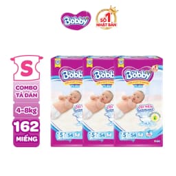Thumbnail Combo 3 tã dán sơ sinh Bobby NB70/S54/M46 mới- Lõi nén cotton-soft 3mm 2