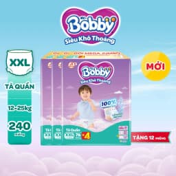 Thumbnail Combo 3 tã quần Bobby Siêu Khô Thoáng - 100% Thoáng Khí Mega Jumbo M112/L96/XL84/XXL76 4