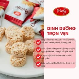 Thumbnail Combo 3 túi bánh yến mạch Oatmeal Richy túi to 220g-250g tặng thêm 3 túi bánh yến mạch mini bite 35-40g 2