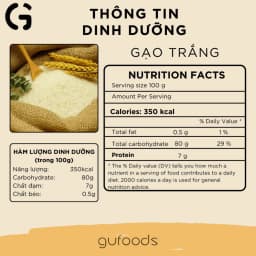 Thumbnail Combo 3 túi Gạo sạch GUfoods (Mỗi túi 1kg) - Đài thơm / Japonica hữu cơ - Dẻo mềm, Thơm nhẹ, Ngon cơm 1