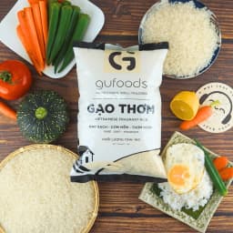 Thumbnail Combo 3 túi Gạo sạch GUfoods (Mỗi túi 1kg) - Đài thơm / Japonica hữu cơ - Dẻo mềm, Thơm nhẹ, Ngon cơm 2